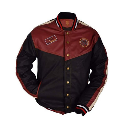 CHAQUETA PARA HOMBRE DISEÑO BEISBOLERA COLOR NEGRO