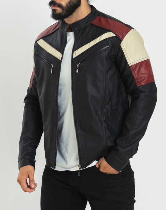 CHAQUETA PARA HOMBRE DISEÑO SESGOS COMBINACIÓN DE COLOR