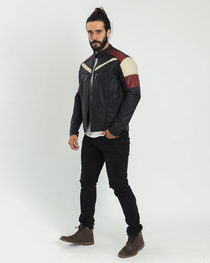 CHAQUETA PARA HOMBRE DISEÑO SESGOS COMBINACIÓN DE COLOR