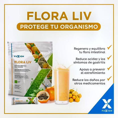 Kit perdida de peso ⏳Producto 100% natural🌱 7 días PRUNEX1+FLORA LIV (14 sobres)💚 7 días quemador de grasa THERMO T3 (7 sobres) 💙